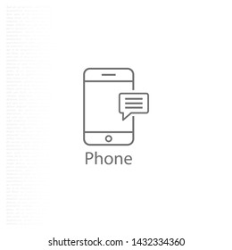 Phone Vector icon . Lorem Ipsum Illustration design