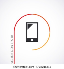 Phone Vector icon . Lorem Ipsum Illustration design