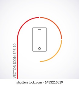 Phone Vector icon . Lorem Ipsum Illustration design