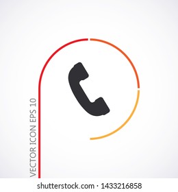 Phone Vector icon . Lorem Ipsum Illustration design