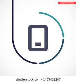 Phone Vector icon . Lorem Ipsum Illustration design