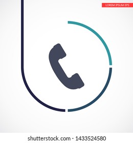 Phone Vector icon . Lorem Ipsum Illustration design