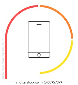 Phone Vector icon . Lorem Ipsum Illustration design