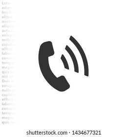 phone vector icon , Lorem ipsum flat design
