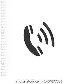 phone vector icon , Lorem ipsum flat design