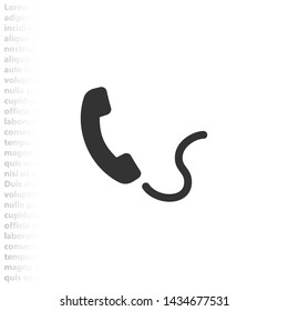 phone vector icon , Lorem ipsum flat design