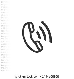 phone vector icon , Lorem ipsum flat design