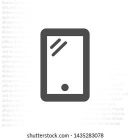 Phone Vector icon . Lorem Ipsum Illustration design