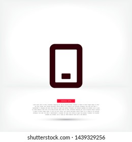 Phone Vector icon . Lorem Ipsum Illustration design