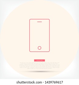 Phone Vector icon . Lorem Ipsum Illustration design