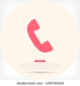 Phone Vector icon . Lorem Ipsum Illustration design