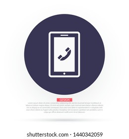 Phone Vector icon . Lorem Ipsum Illustration design
