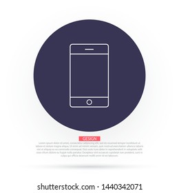 Phone Vector icon . Lorem Ipsum Illustration design