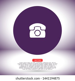 phone vector icon , Lorem ipsum flat design