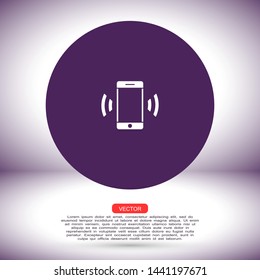 phone vector icon , Lorem ipsum flat design