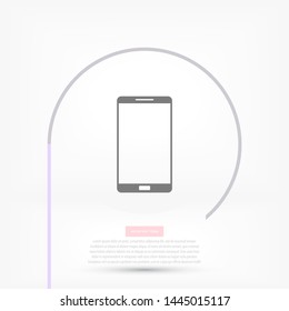 Phone Vector icon . Lorem Ipsum Illustration design