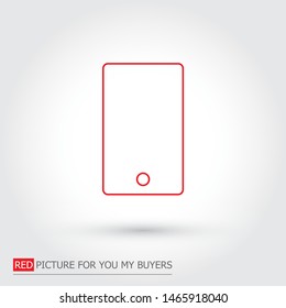 Phone Vector icon . Lorem Ipsum Illustration design