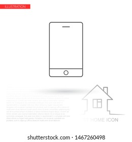 Phone Vector icon . Lorem Ipsum Illustration design