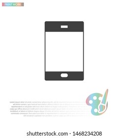 Phone Vector icon . Lorem Ipsum Illustration design