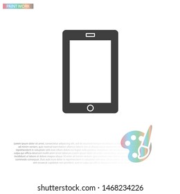 Phone Vector icon . Lorem Ipsum Illustration design