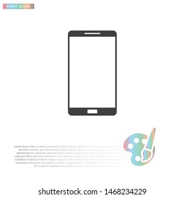 Phone Vector icon . Lorem Ipsum Illustration design