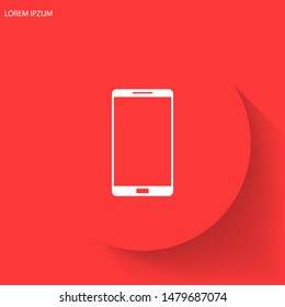 Phone Vector icon . Lorem Ipsum Illustration design