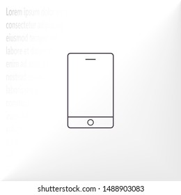 Phone Vector icon . Lorem Ipsum Illustration design