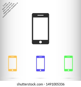 phone vector icon , Lorem ipsum flat design