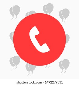 Phone Vector icon . Lorem Ipsum Illustration design