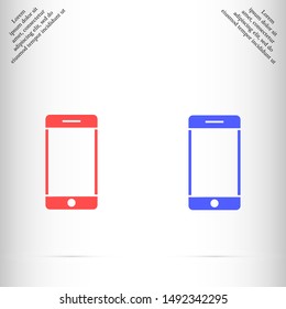 phone vector icon , Lorem ipsum flat design
