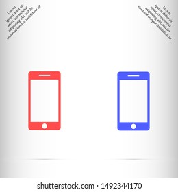 phone vector icon , Lorem ipsum flat design