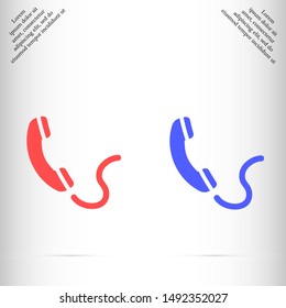 phone vector icon , Lorem ipsum flat design