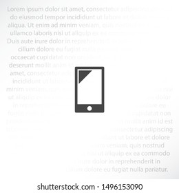 Phone Vector icon . Lorem Ipsum Illustration design