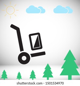 Phone Vector icon . Lorem Ipsum Illustration design