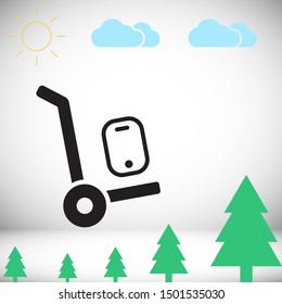 Phone Vector icon . Lorem Ipsum Illustration design