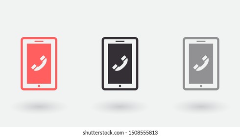 Phone Vector icon . Lorem Ipsum Illustration design