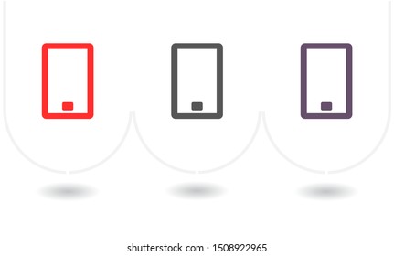Phone Vector icon . Lorem Ipsum Illustration design