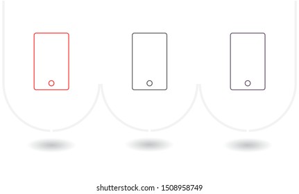 Phone Vector icon . Lorem Ipsum Illustration design