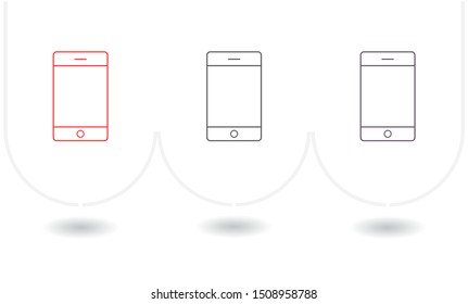 Phone Vector icon . Lorem Ipsum Illustration design