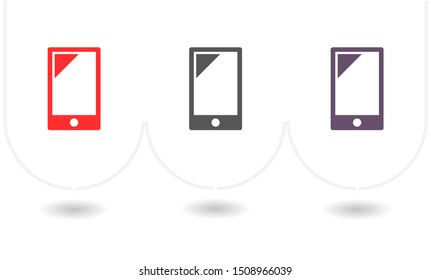 Phone Vector icon . Lorem Ipsum Illustration design