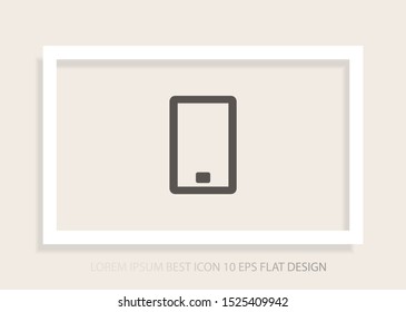 Phone Vector icon . Lorem Ipsum Illustration design