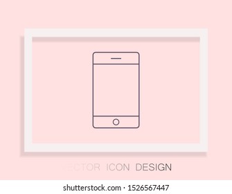 Phone Vector icon . Lorem Ipsum Illustration design