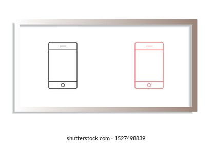 Phone Vector icon . Lorem Ipsum Illustration design