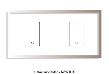Phone Vector icon . Lorem Ipsum Illustration design
