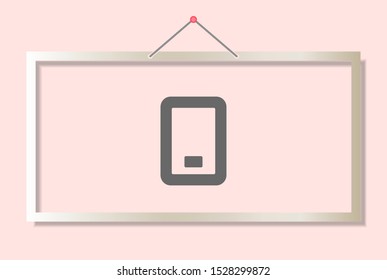 Phone Vector icon . Lorem Ipsum Illustration design