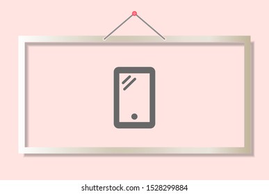 Phone Vector icon . Lorem Ipsum Illustration design