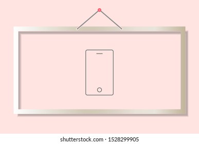 Phone Vector icon . Lorem Ipsum Illustration design