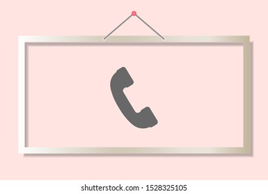 Phone Vector icon . Lorem Ipsum Illustration design