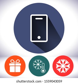 Phone vector icon , lorem ipsum Flat design