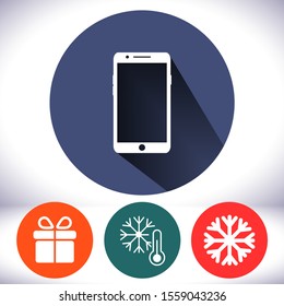 Phone vector icon , lorem ipsum Flat design